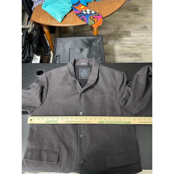 Allsaints Rile Jacket Wool Coat Button Front Preppy Size 44 NWOT - Picture 8 of 12